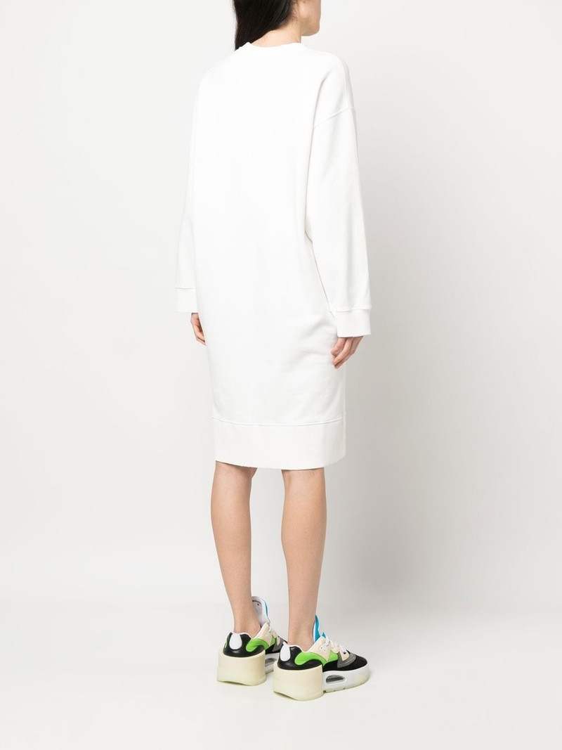 logo print sweatshirt dress 4