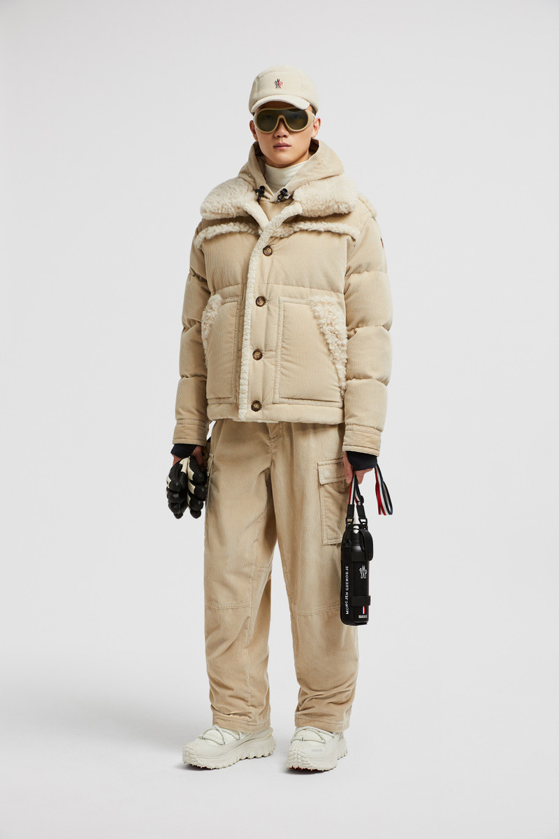 Moncler Grenoble Couloir Corduroy & Shearling Short Down Jacket outlook