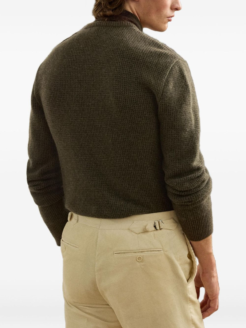 birdseye button-detail sweater 4