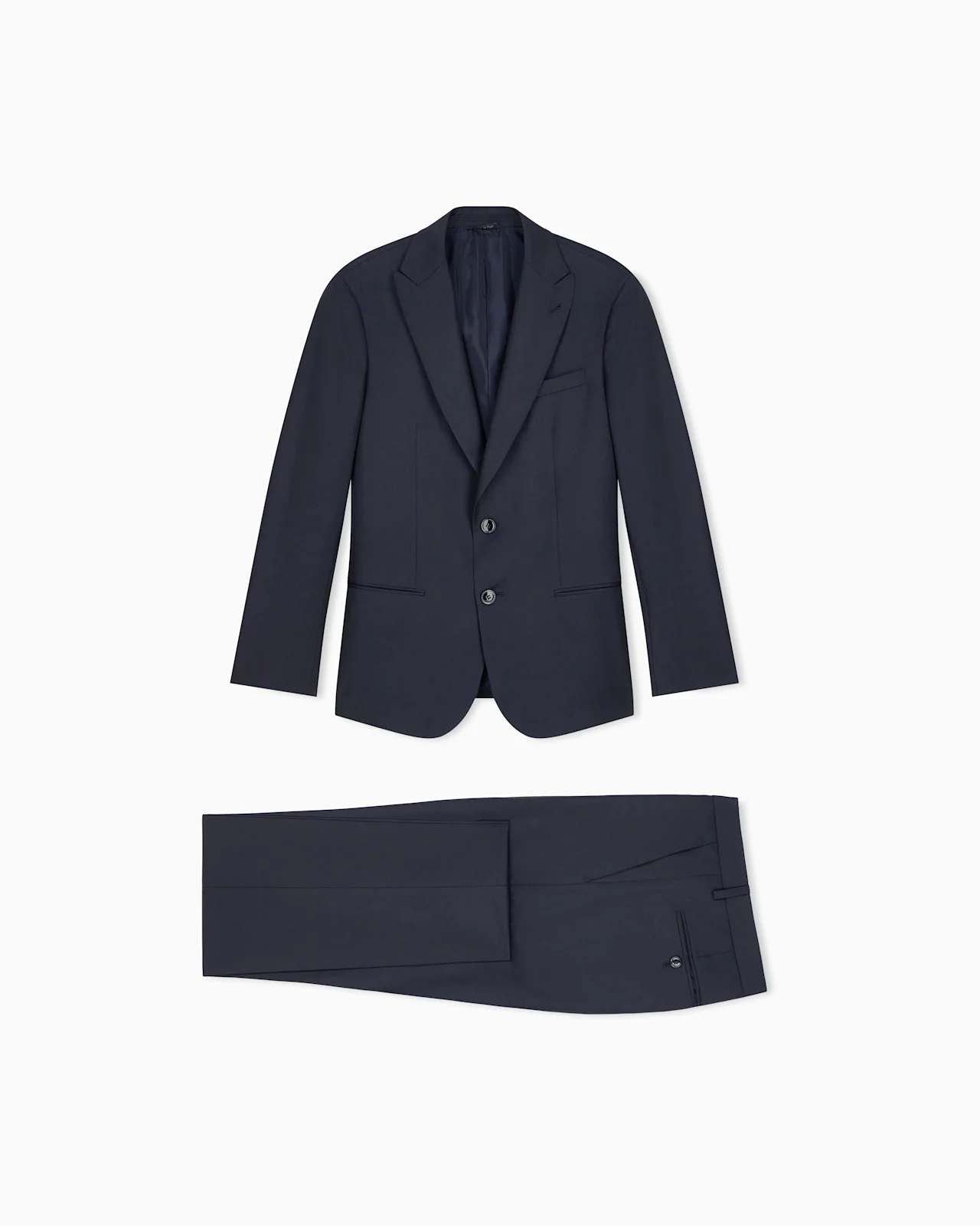 SINGLE-BREASTED SUIT IN VIRGIN WOOL WITH MICRO DESIGN SOHO - 1