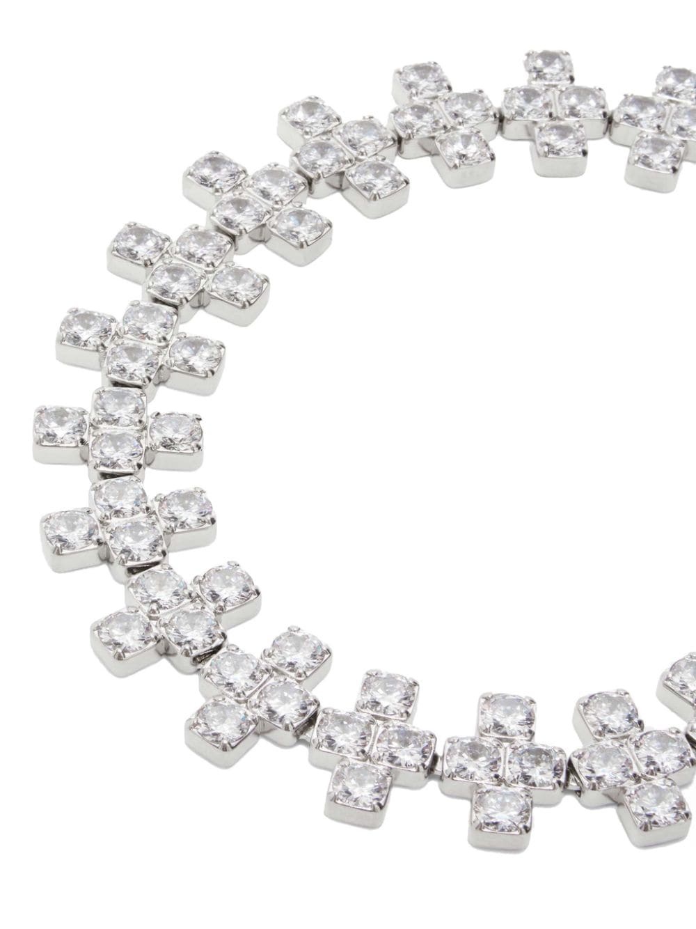 zircon-embellished necklace - 2
