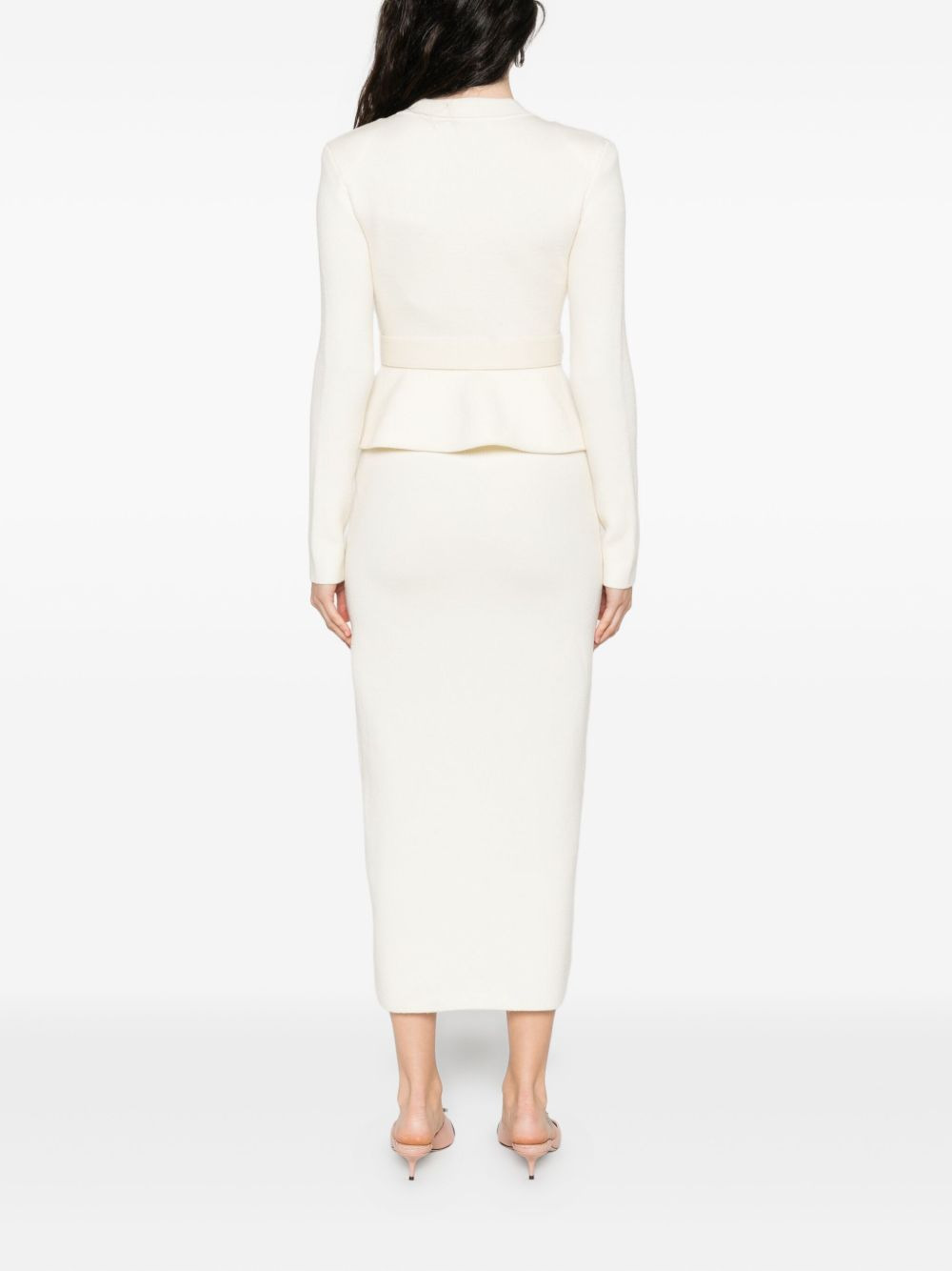 embellished belted dress - 4