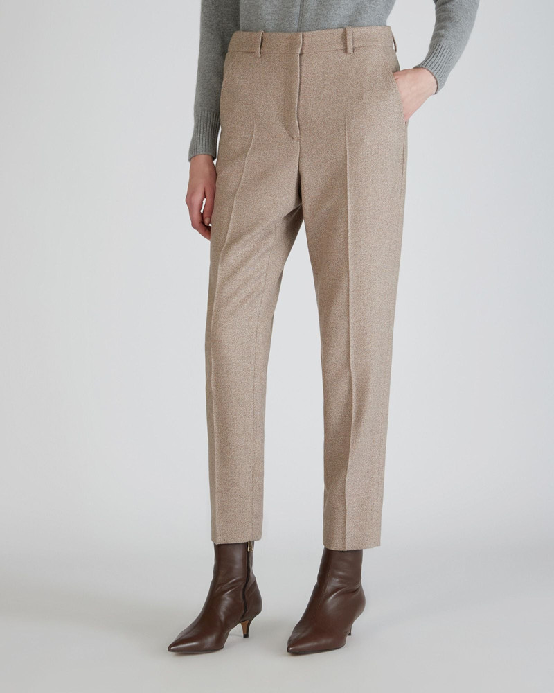 SLOWEAR Regular fit flannel trousers outlook