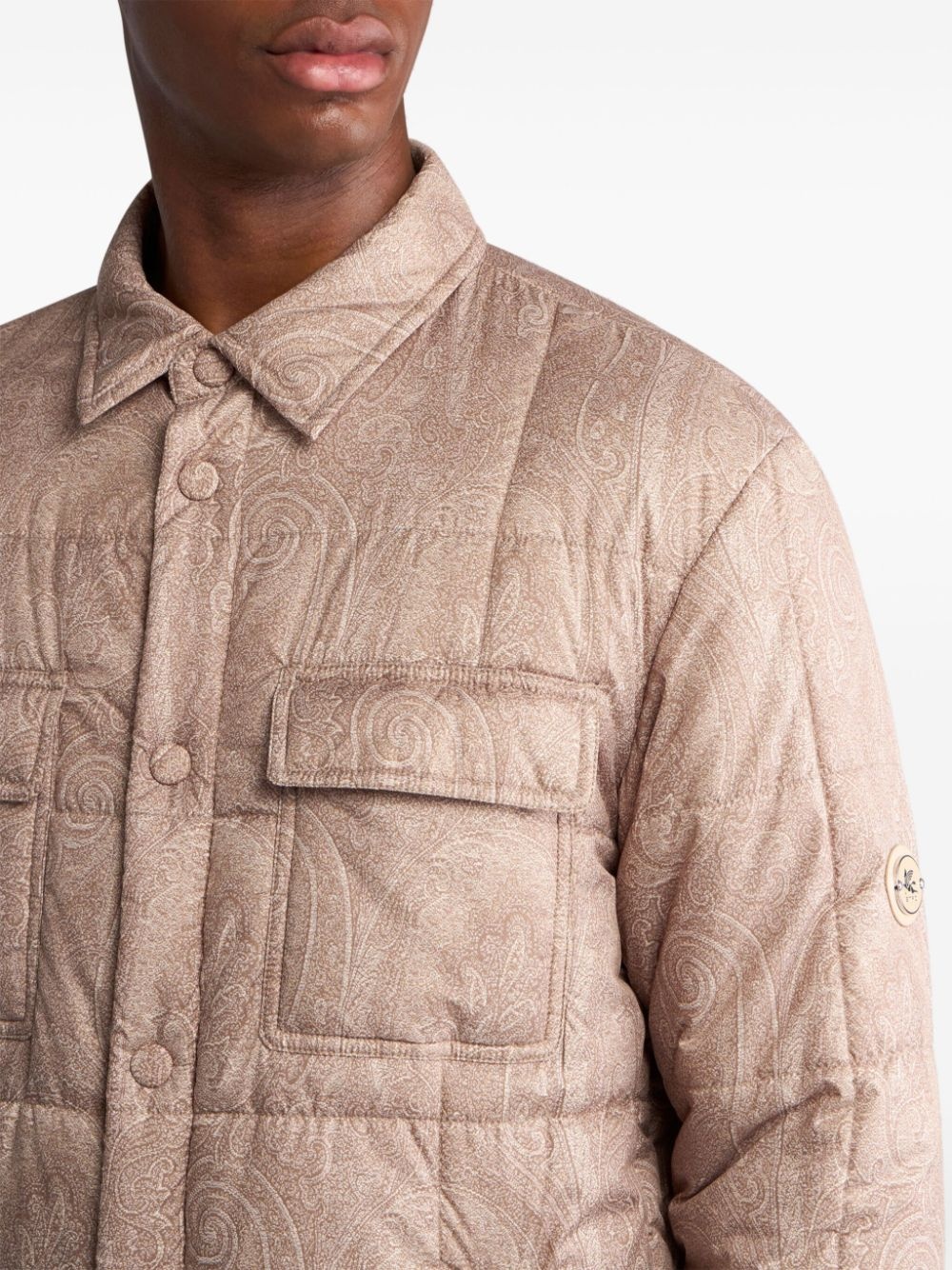 quilted shirt jacket - 4