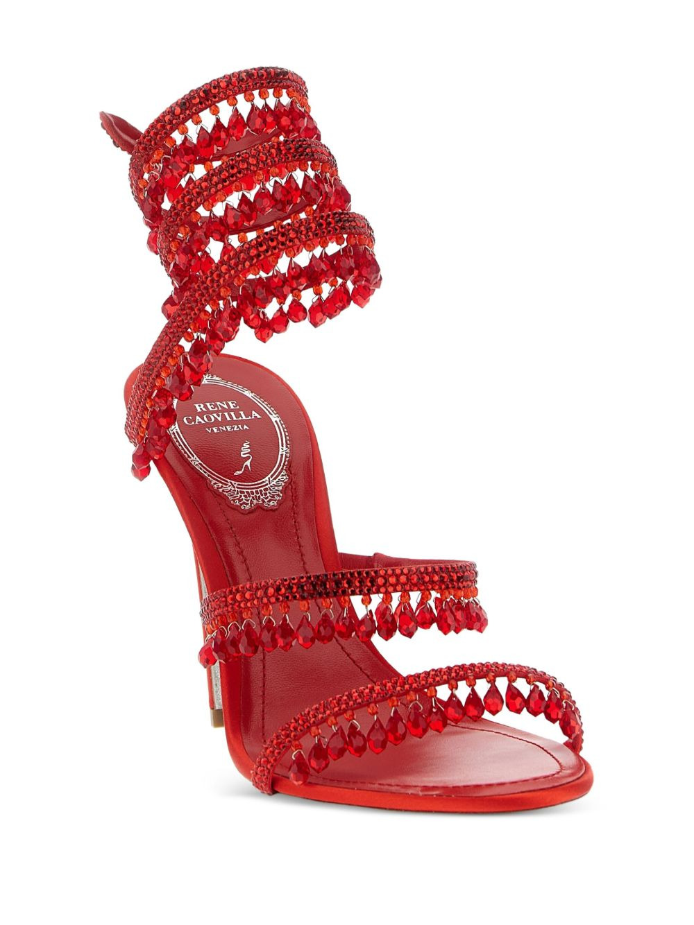 105mm crystal-embellished sandals - 2