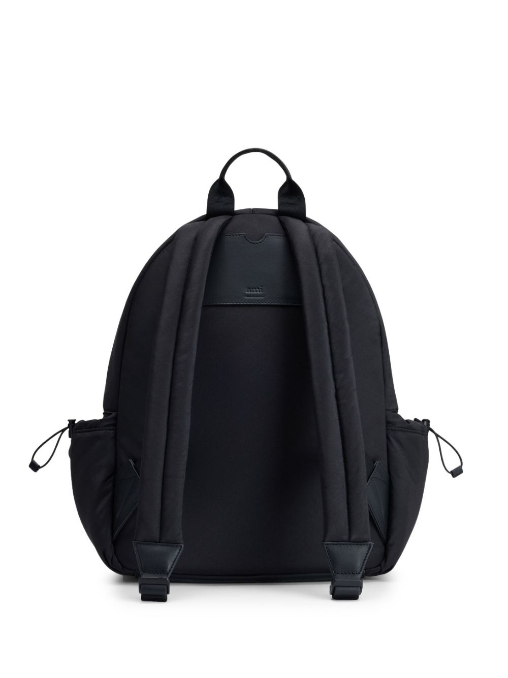 logo-plaque zipped backpack - 2