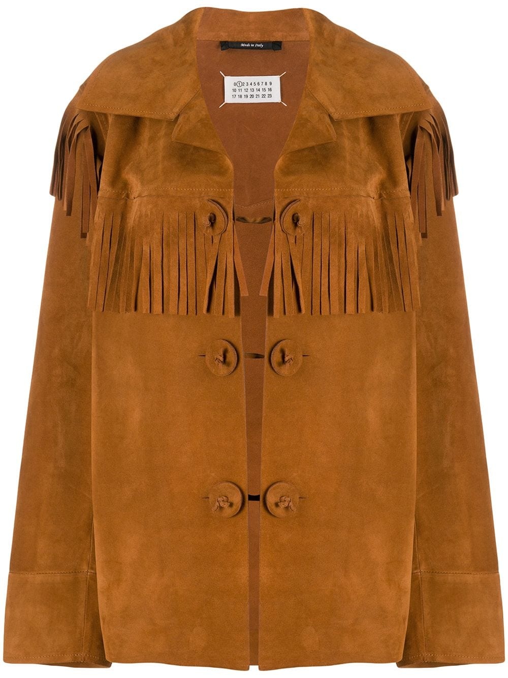 suede fringed jacket - 1