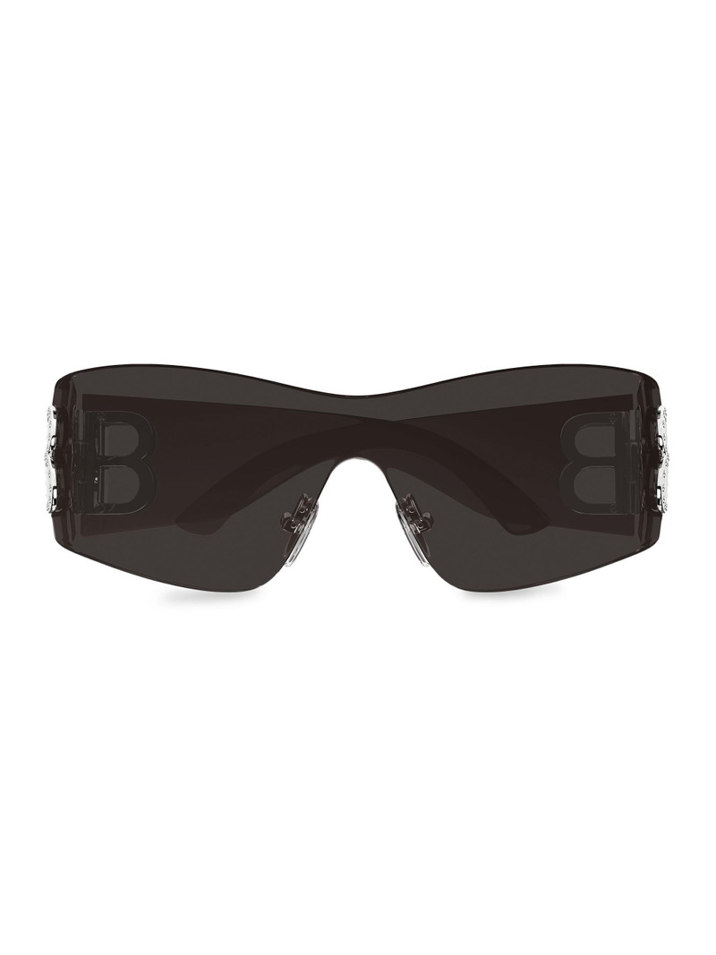 Women's Bossy 99MM Mask Sunglasses - Grey Black 1