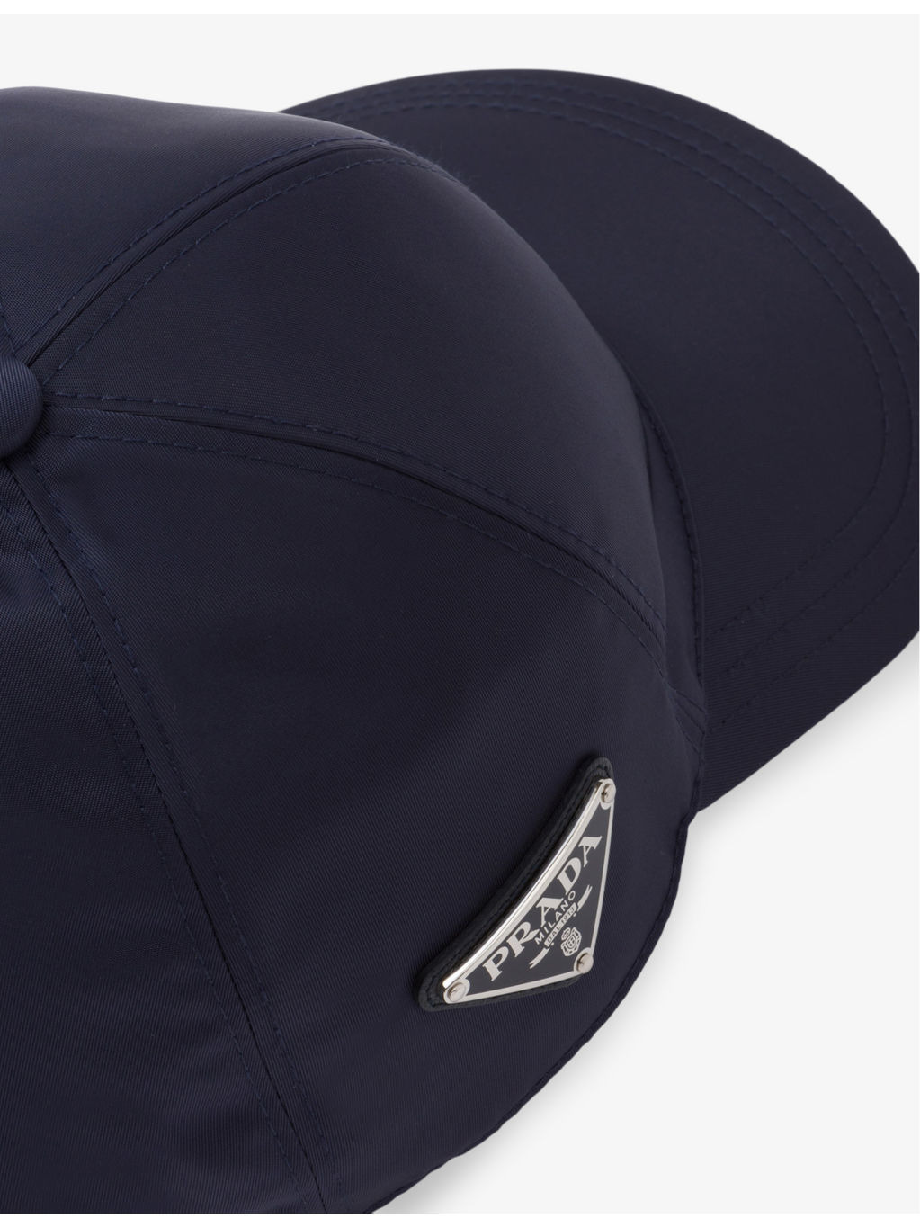 Logo-plaque recycled-nylon baseball cap - 2