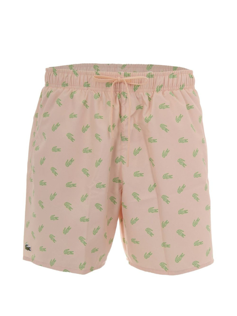 crocodile-print swim shorts 1
