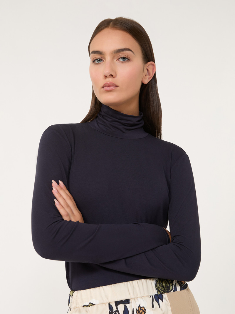 MULTIF Stretch viscose turtleneck 5
