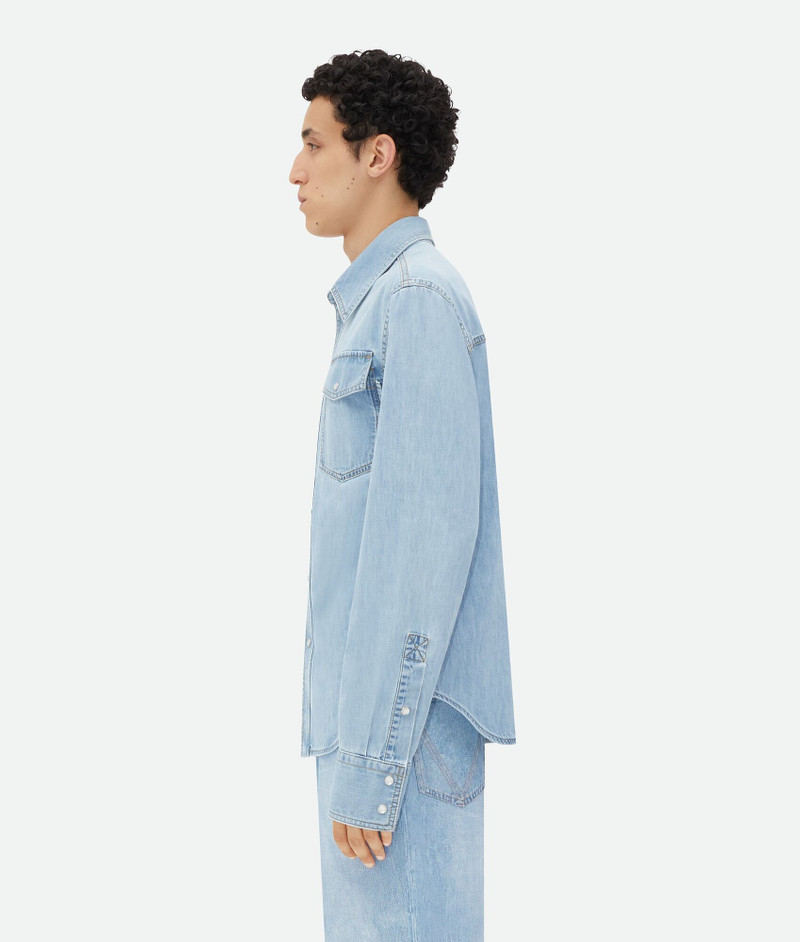 Bottega Veneta Light Bleached Denim Shirt outlook
