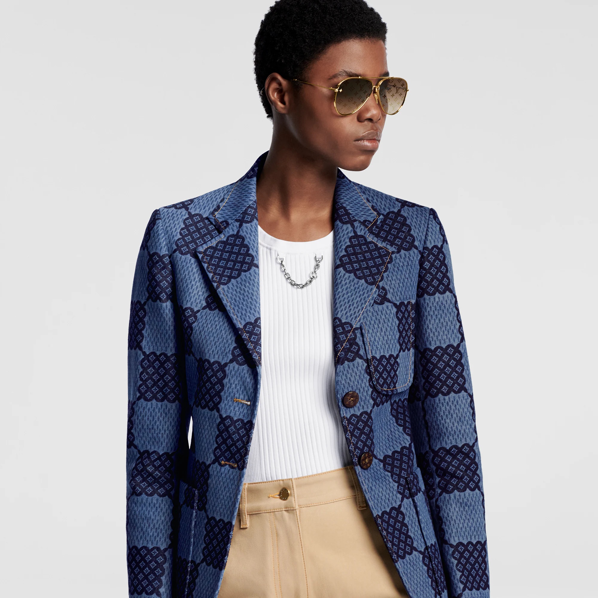Damier Denim Preppy Blazer - 5