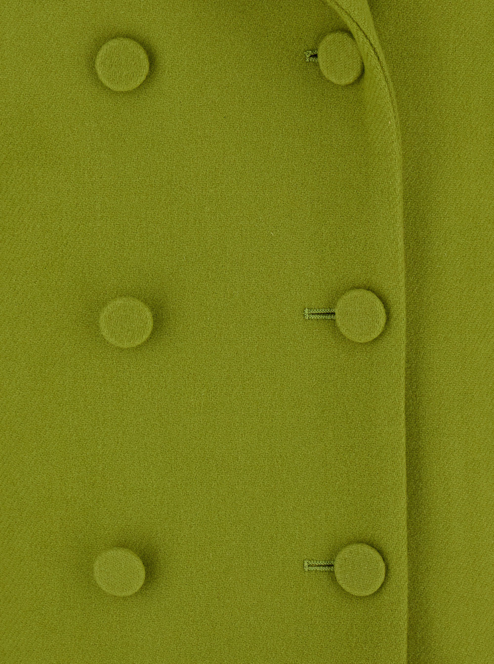 Gucci Women Green Double-Breasted Jacket With Notched Revers In Wool Woman - 3