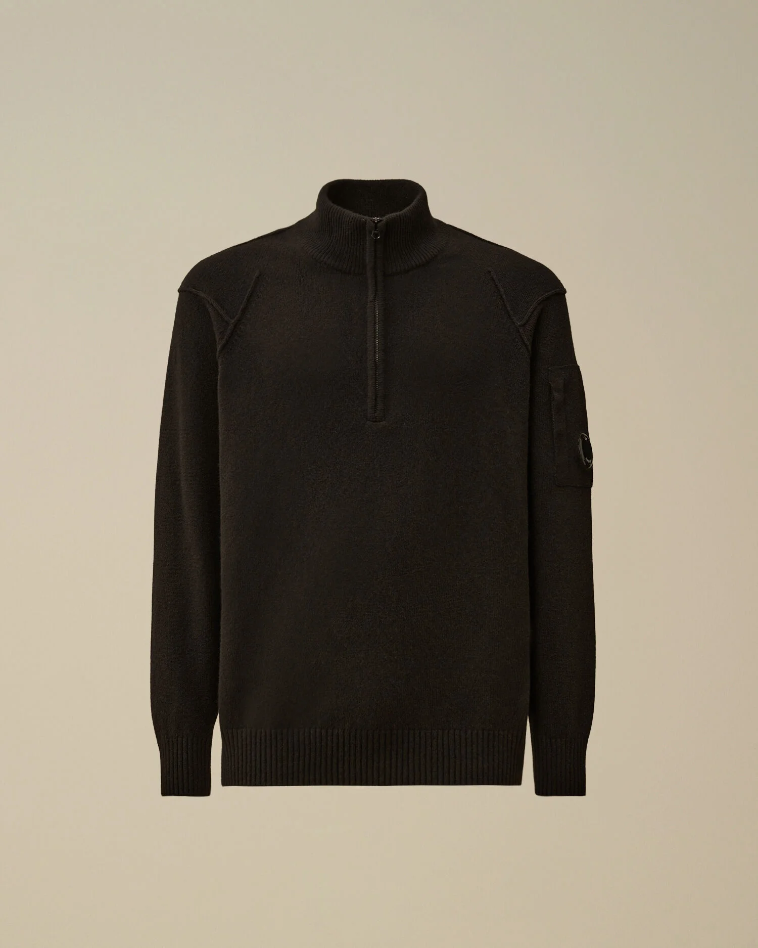 Lambswool GRS Half Zip Sweater - 1