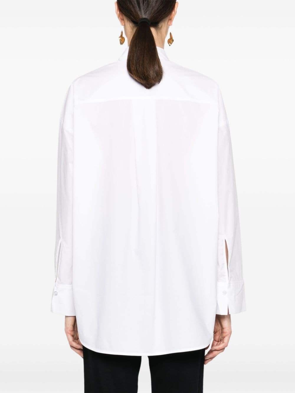 spread-collar organic cotton shirt - 4