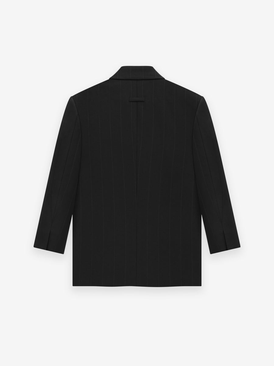 Pinstripe Relaxed Blazer - 2