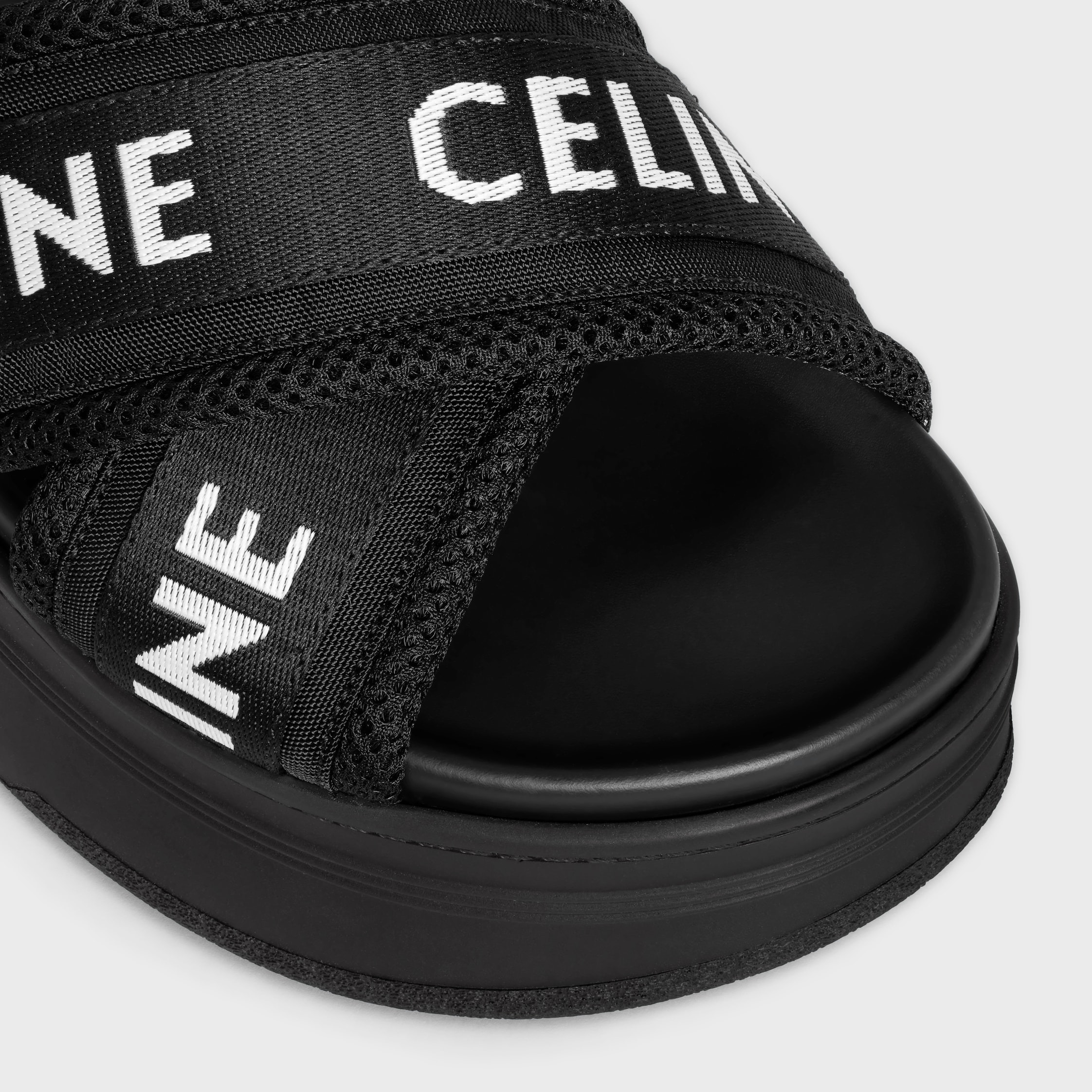 CELINE BLOCK SLIDE in MESH & TEXTILE - 4