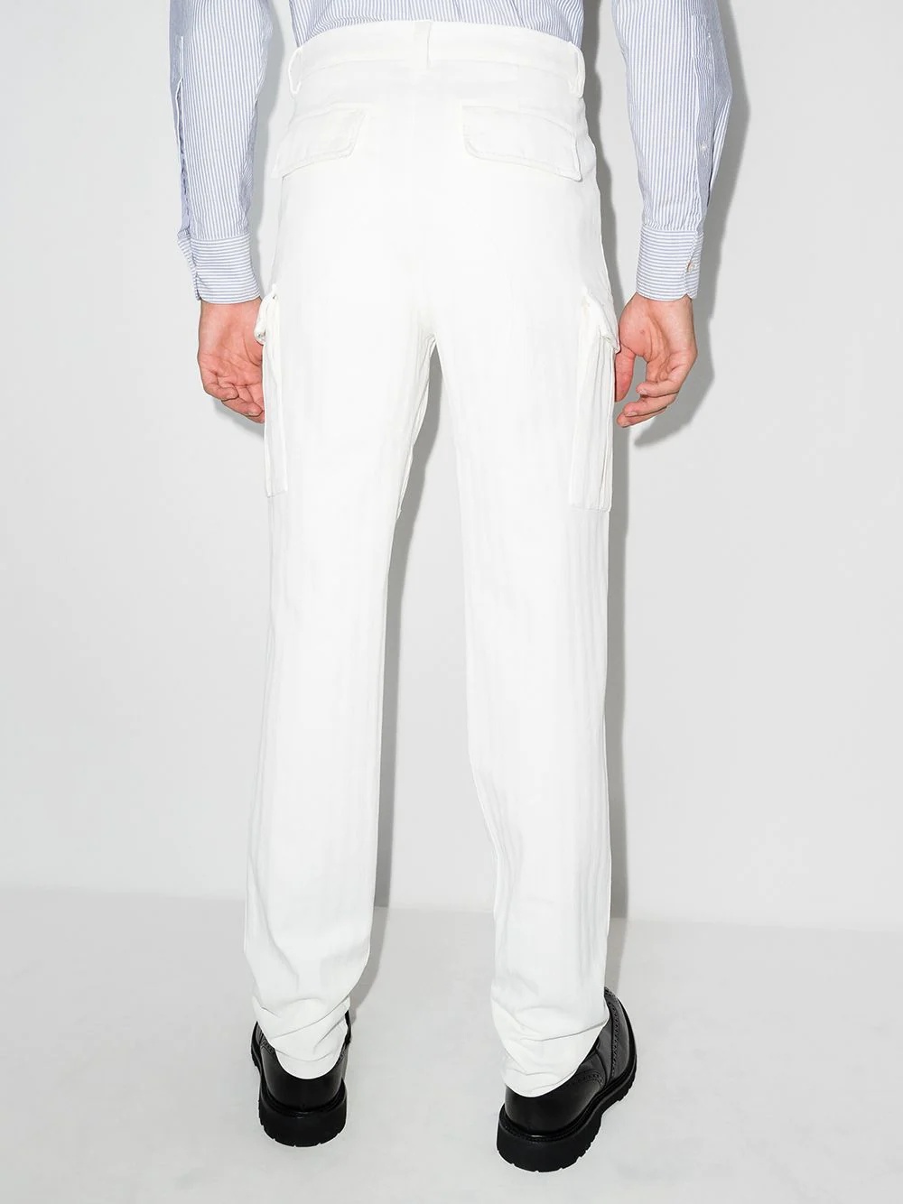 straight-leg cargo trousers - 3