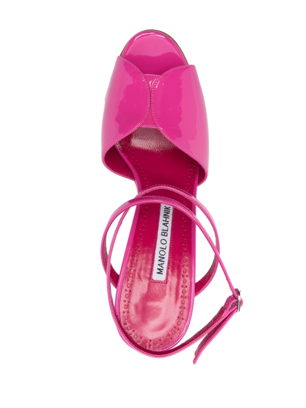 110mm shimmer-finish sandals - 4