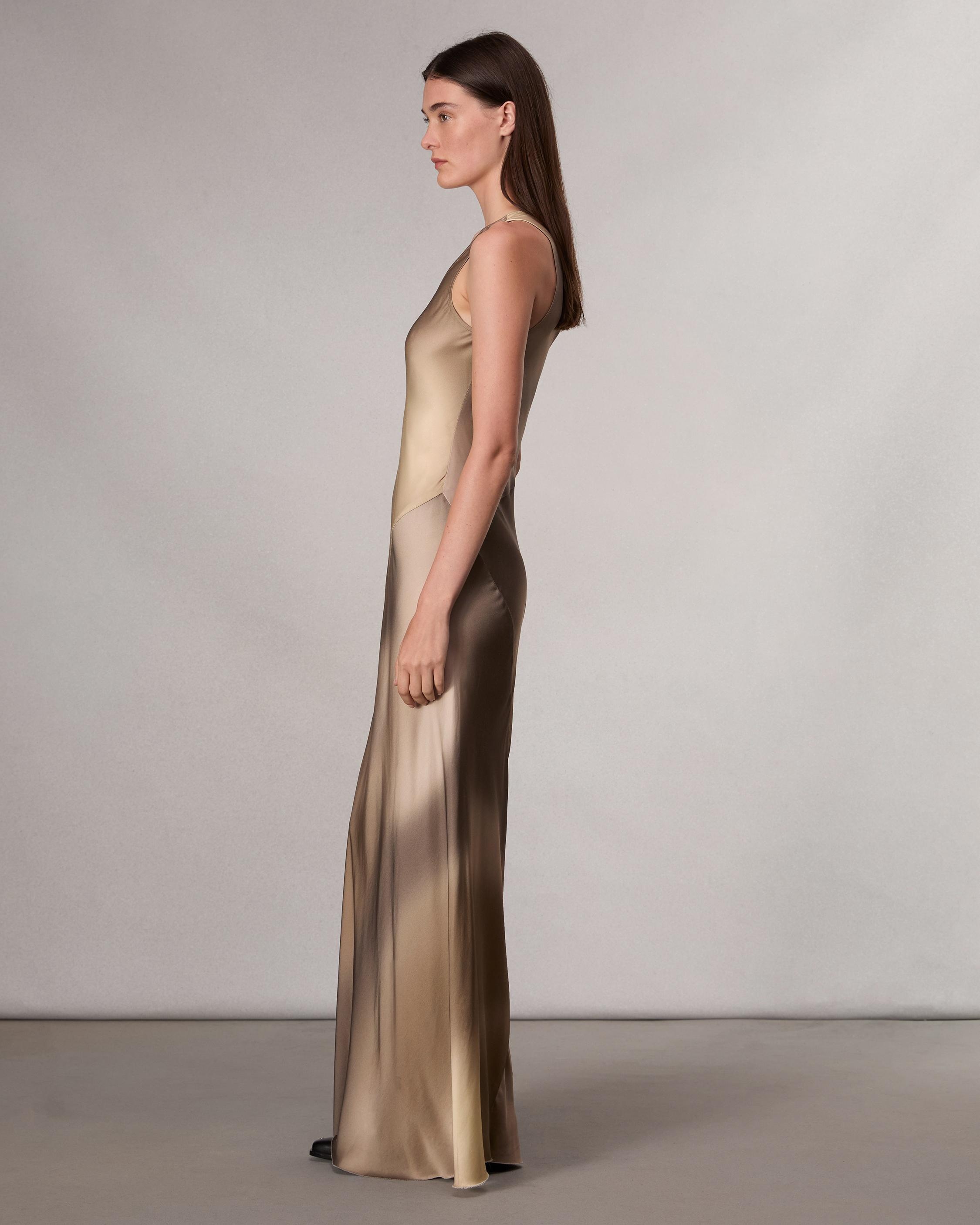 Daisy Satin Maxi Dress - 4