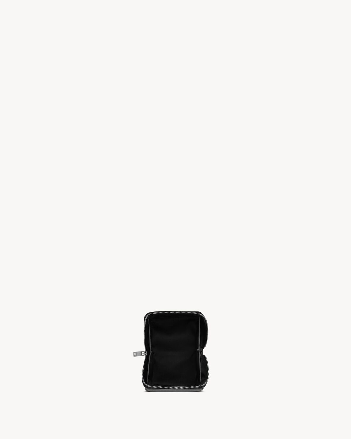 SAINT LAURENT PARIS FRAGMENTS ZIPPED BOX IN LAMBSKIN - 4