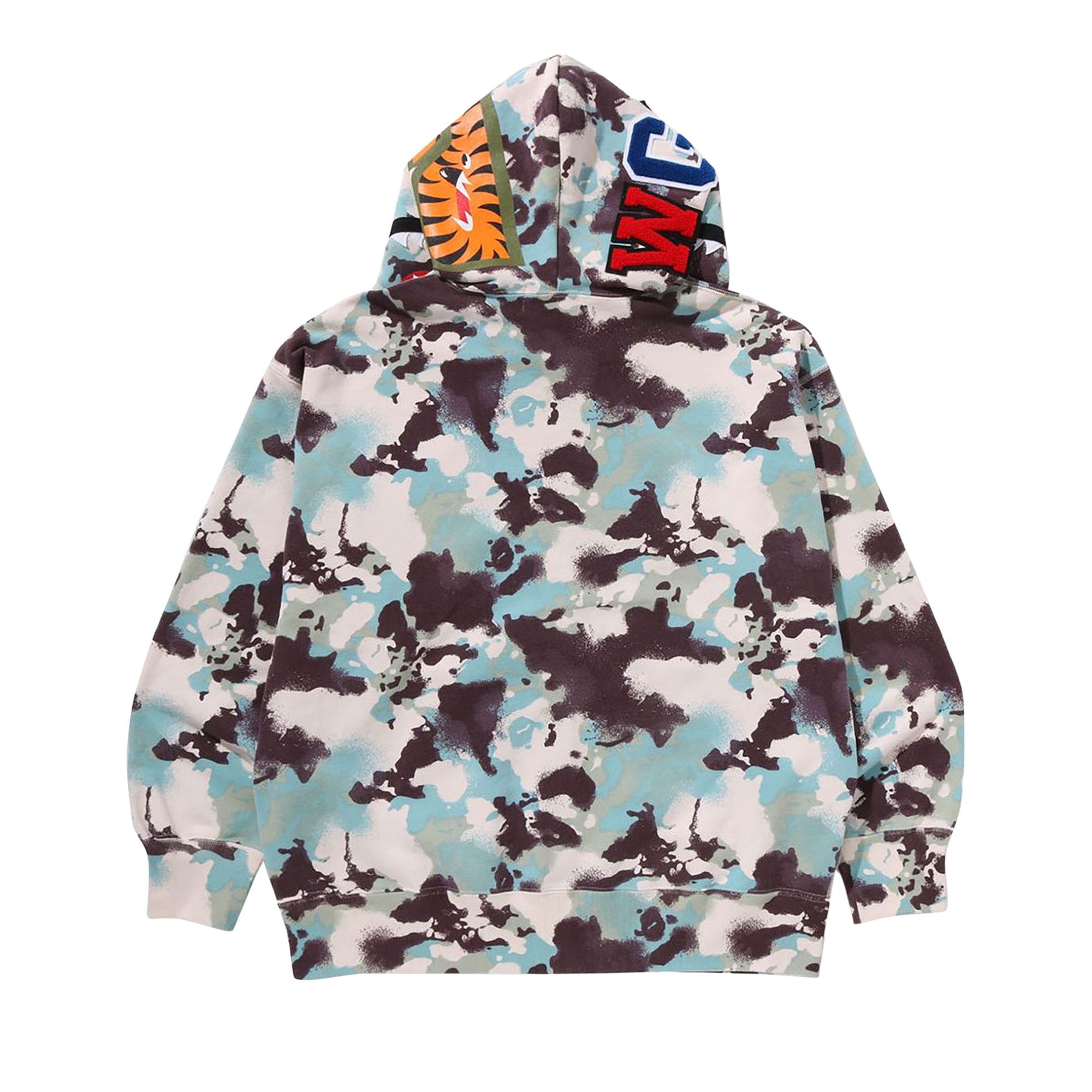 BAPE Map Camo Shark Relaxed Fit Full Zip Hoodie 'Multicolor' - 2