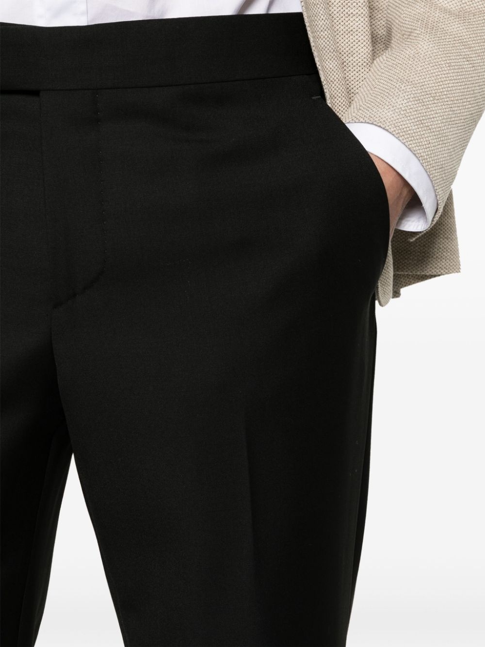 tapered wool trousers - 5