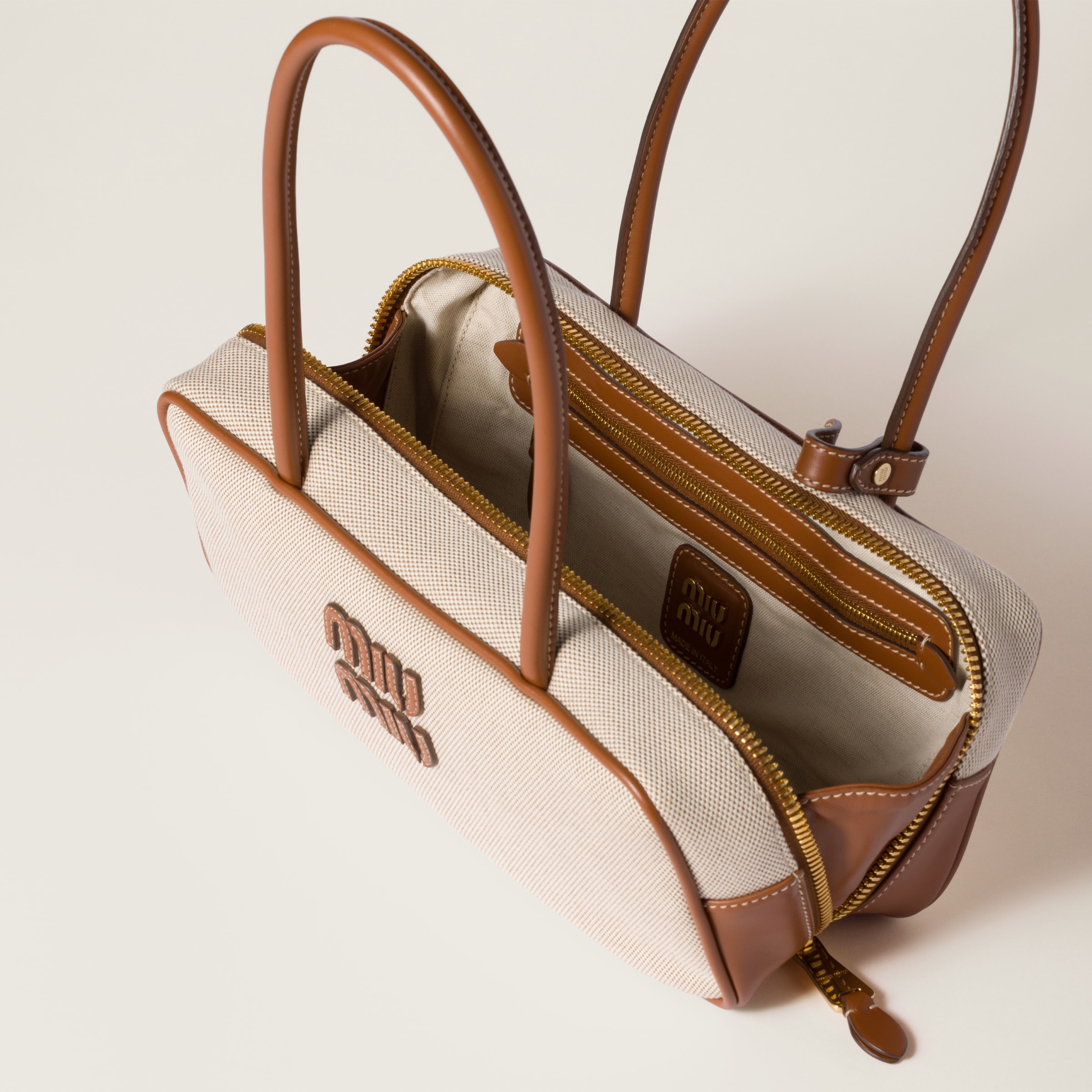 Beau canvas and leather bag - 6