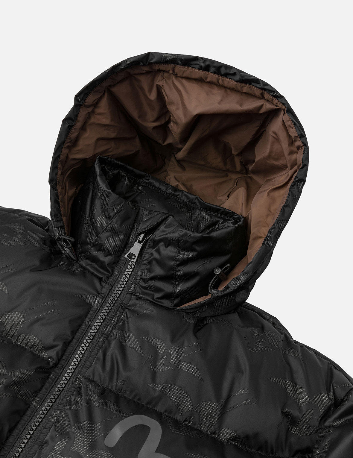 Allover Seagull Crane Jacquard Regular Fit Down Jacket - 8