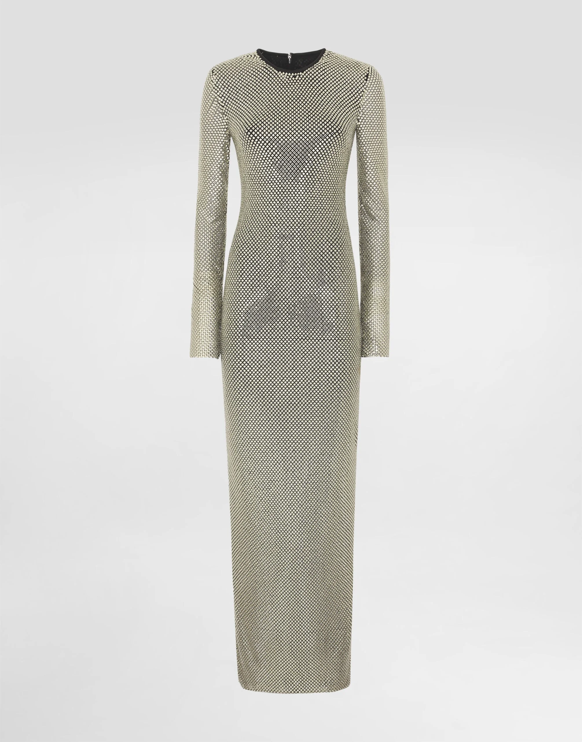 Long crystal mesh dress - 1