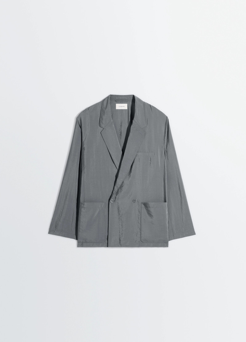 SOFT DOUBLE BREASTED JACKET IN DRY SILK 1