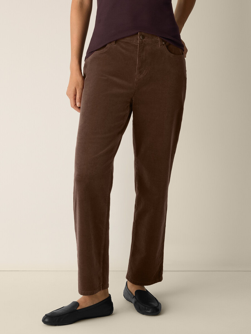 Organic Cotton Stretch Corduroy Straight Pant 3