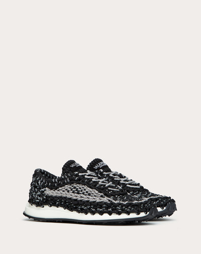 Valentino Valentino Garavani Crochet Sneakers in fabric outlook