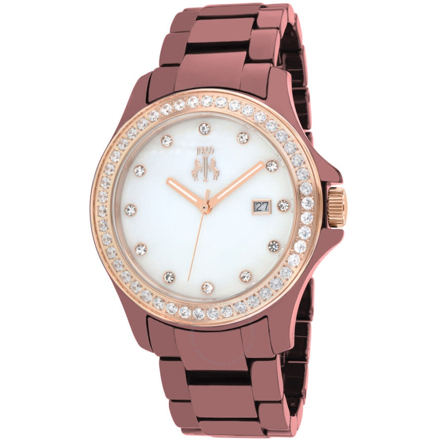 Jivago - Jivago Ceramic White Mother of Pearl Dial Ladies Watch JV9415 - 1