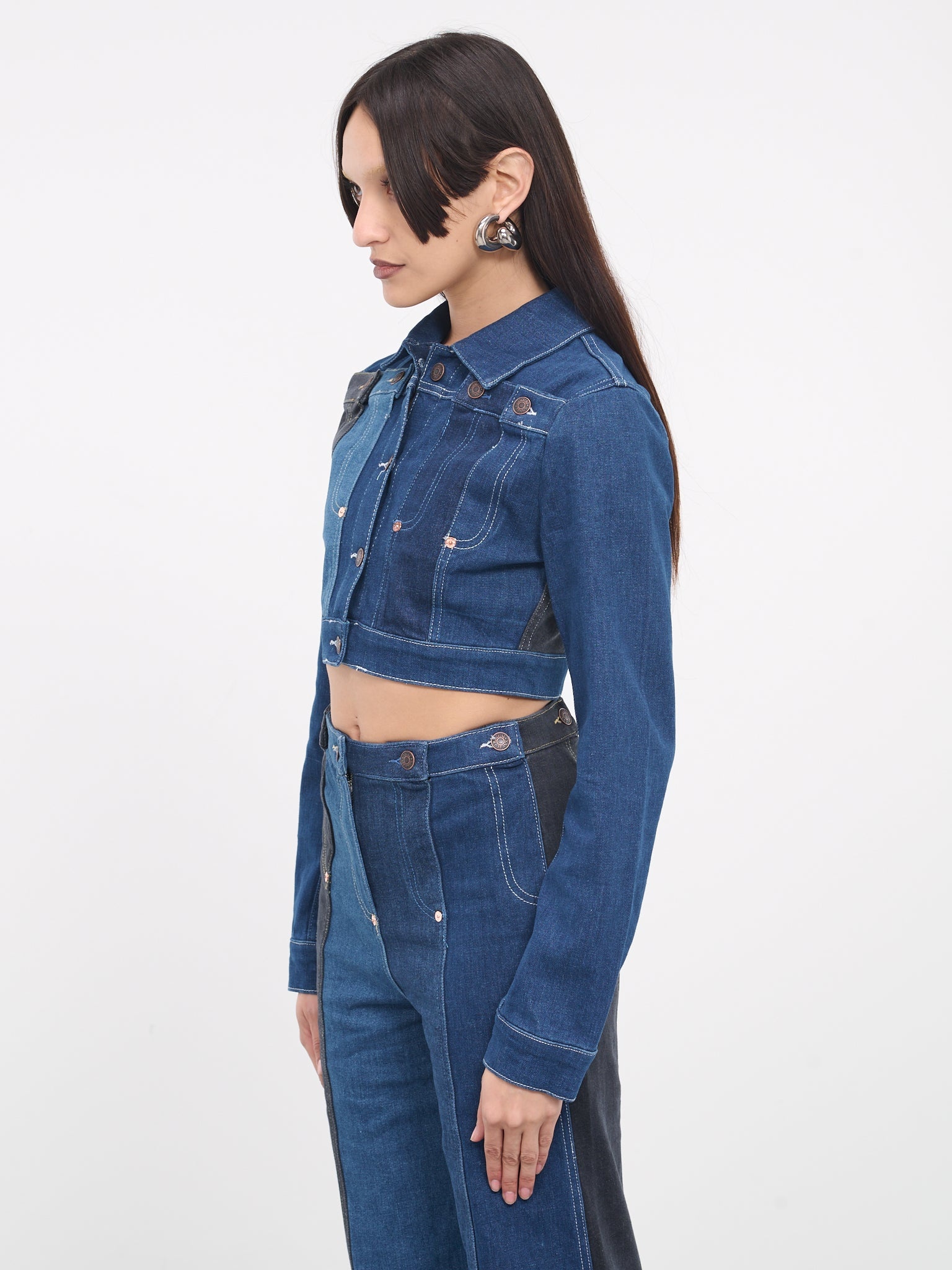 Denim Patchwork Jacket - 2