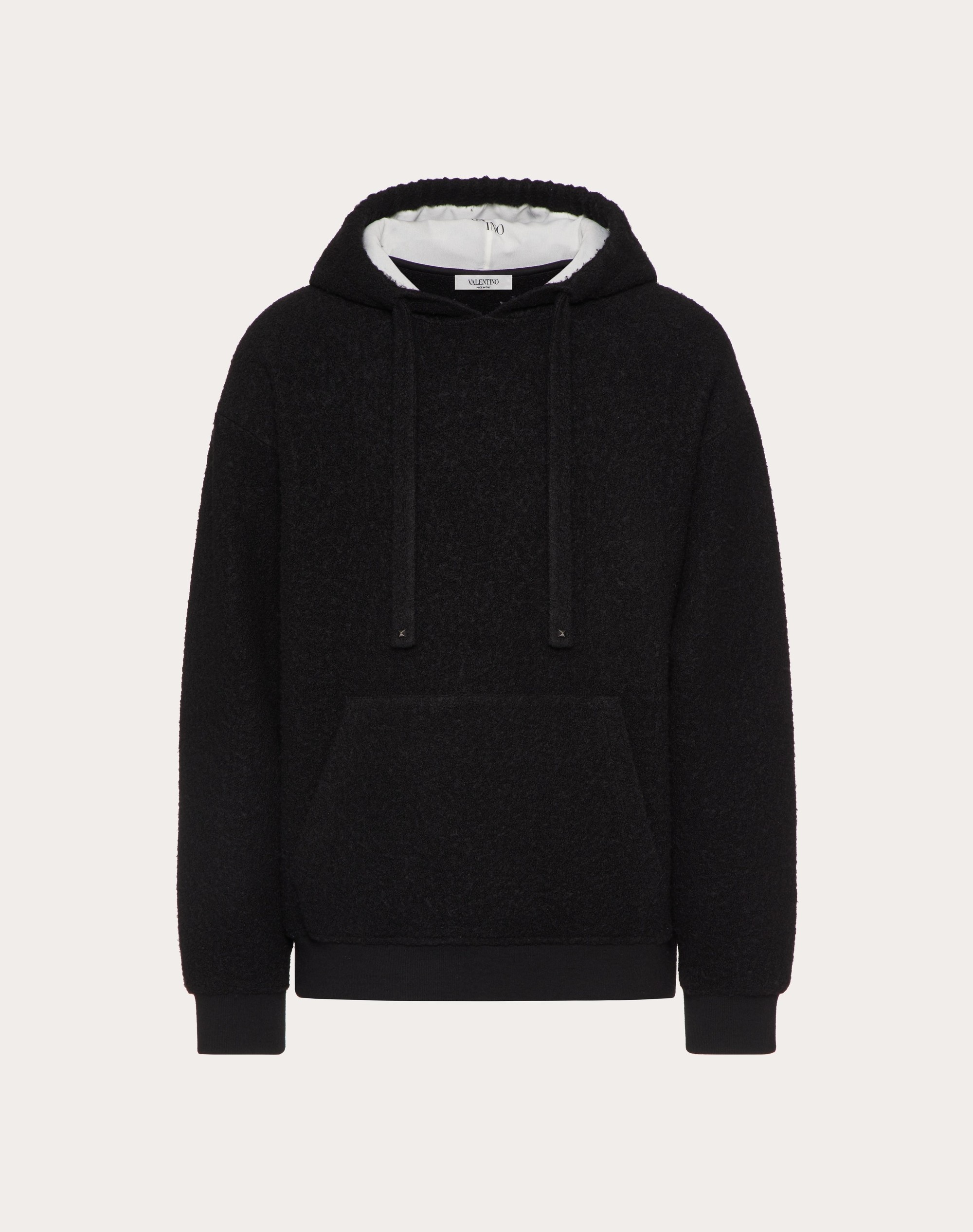 SWEATSHIRT IN TWEED WITH VALENTINO PRINT - 1
