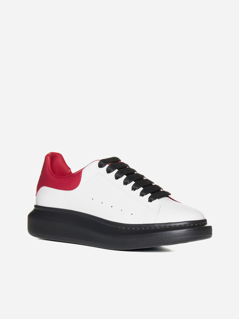 Alexander McQueen Oversized leather sneakers outlook