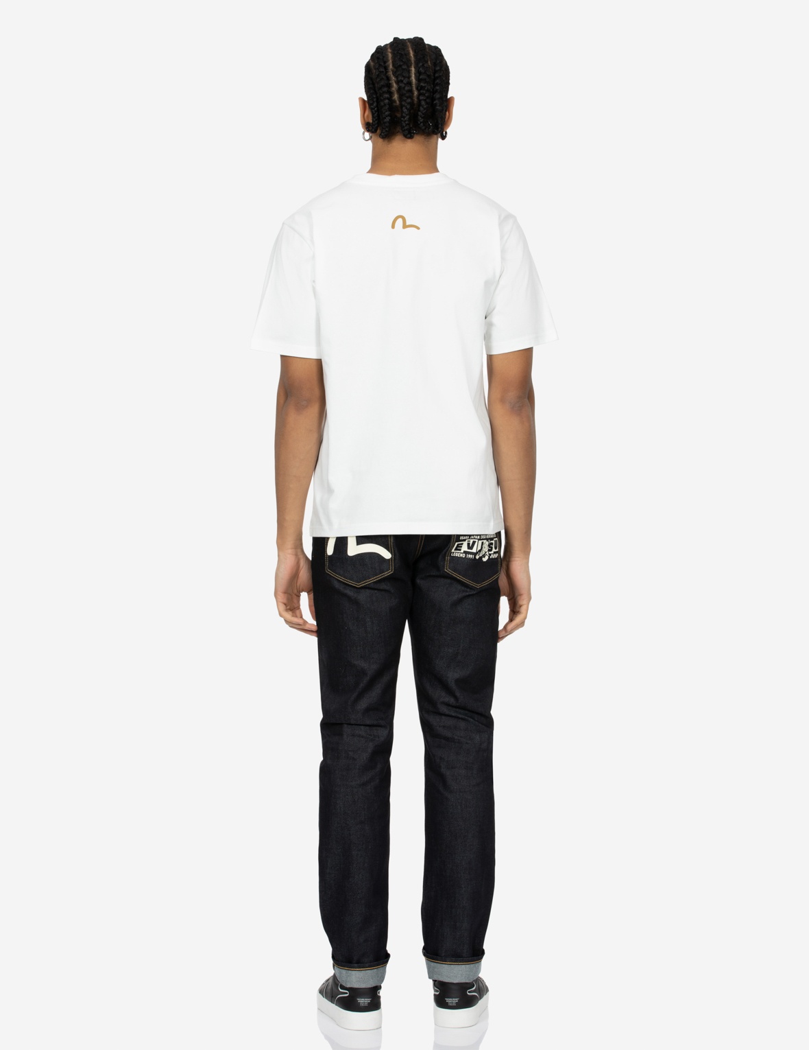 PLAYFUL GODHEAD AND SEAGULL PRINT SLIM FIT DENIM JEANS #2010 - 5