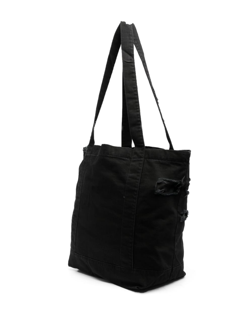 logo-patch distressed-effect tote - 3