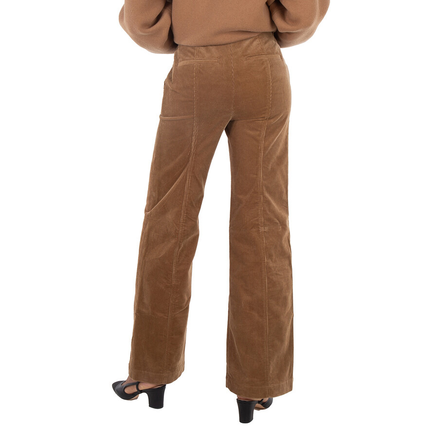 Burberry Blakely High-Rise Wide-Leg Flared Corduroy Trousers - 2