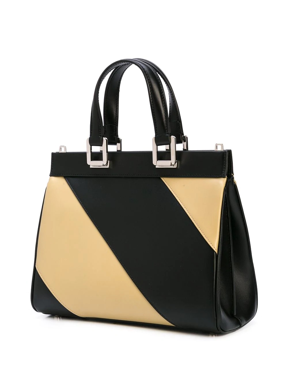 Zumi diagonal stripe top handle bag - 3