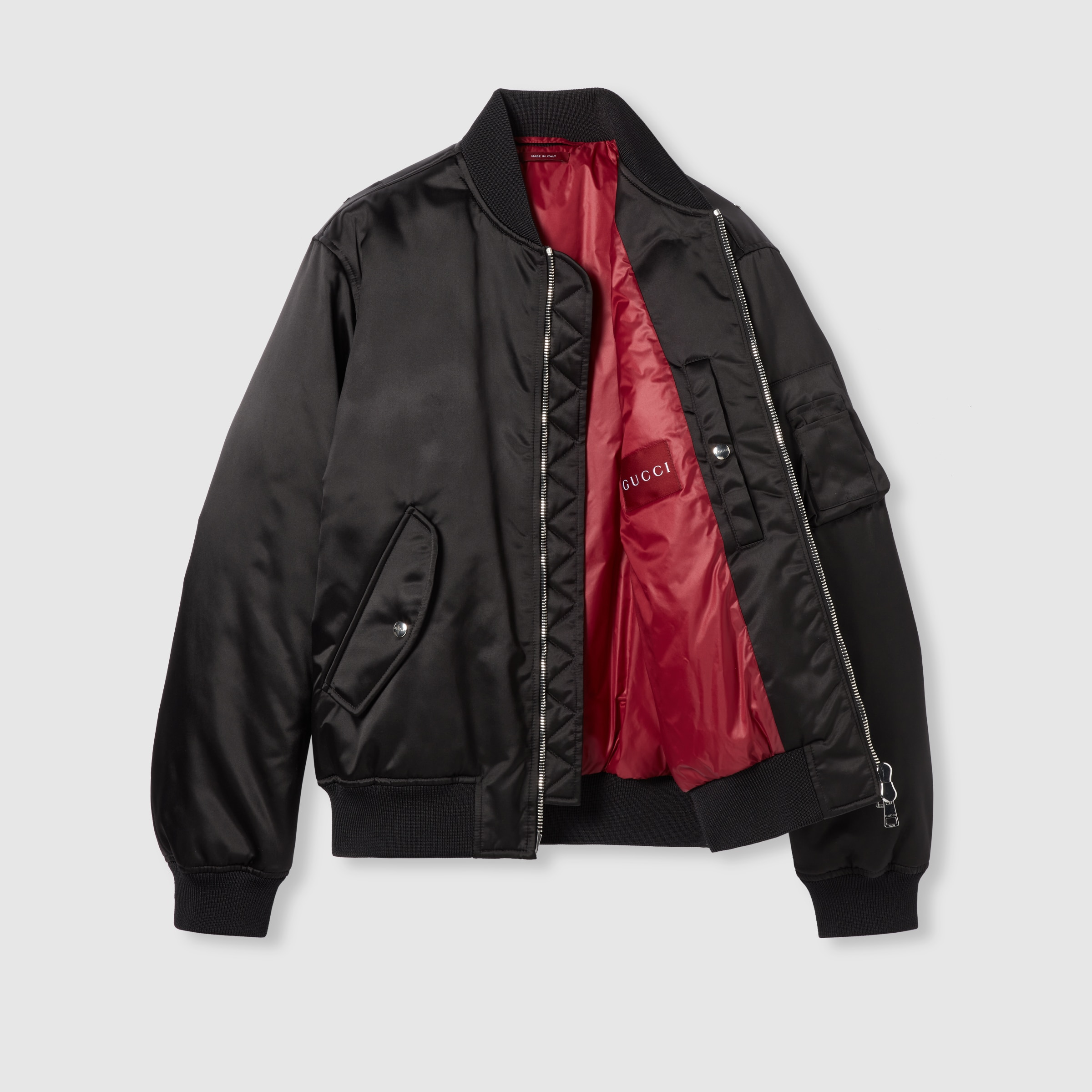 Heavy nylon canvas bomber jacket - 8