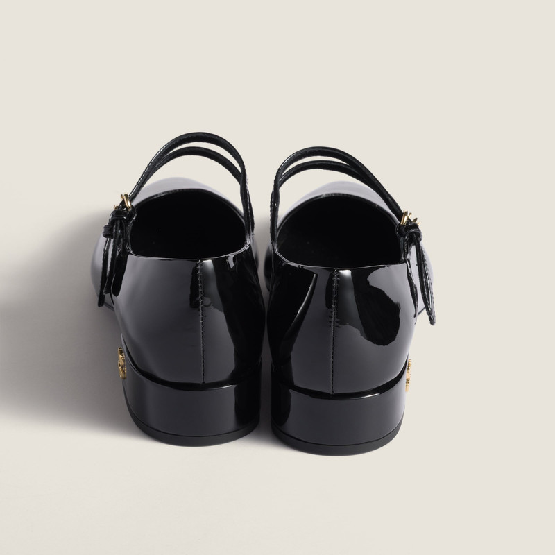 Miu Miu Patent leather slingback pumps with buckles outlook