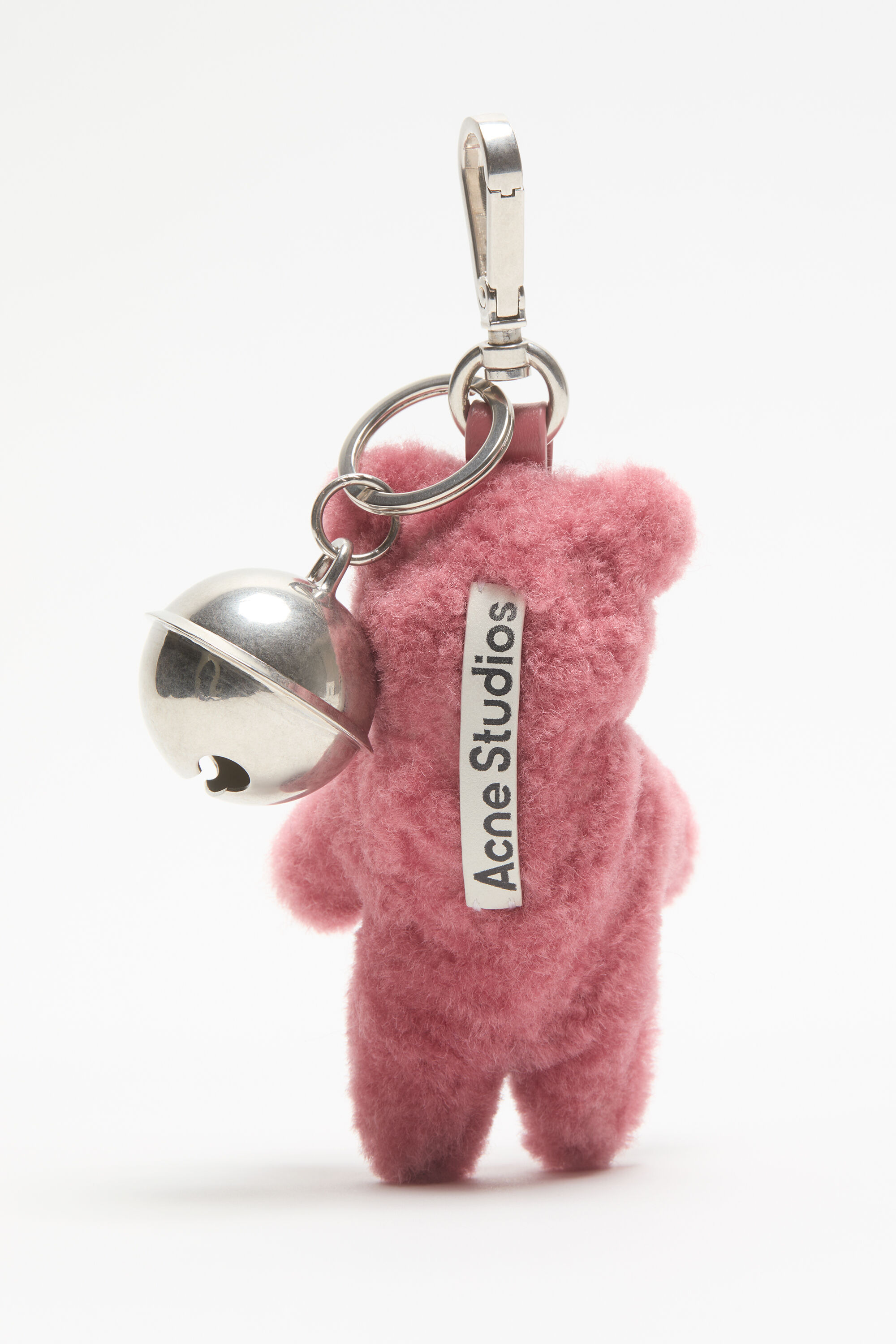 Teddy bear keyring - Berry pink - 4