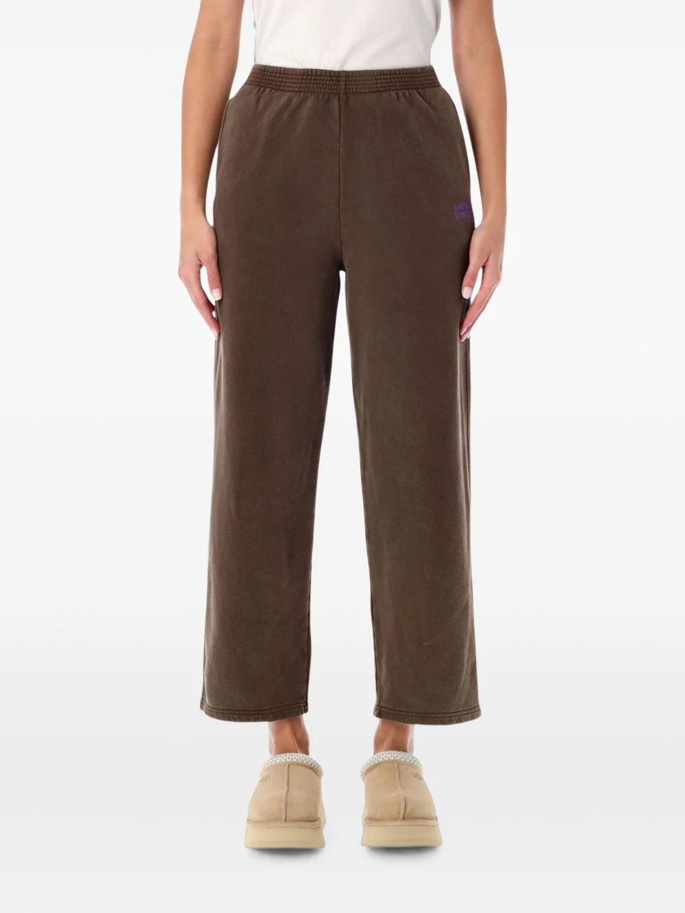 Plizzy logo-print track pants - 1