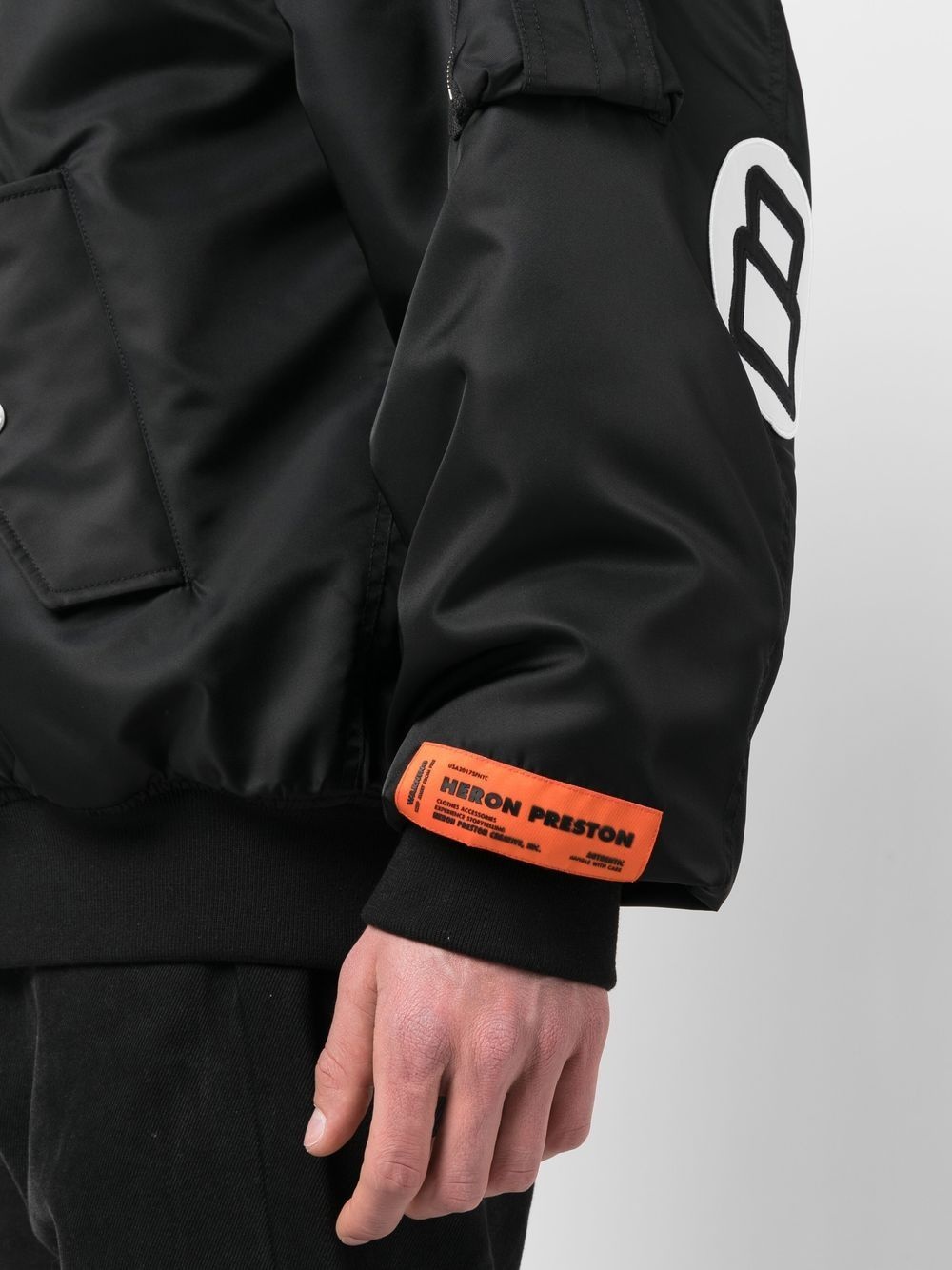 padlock-patch bomber jacket - 5