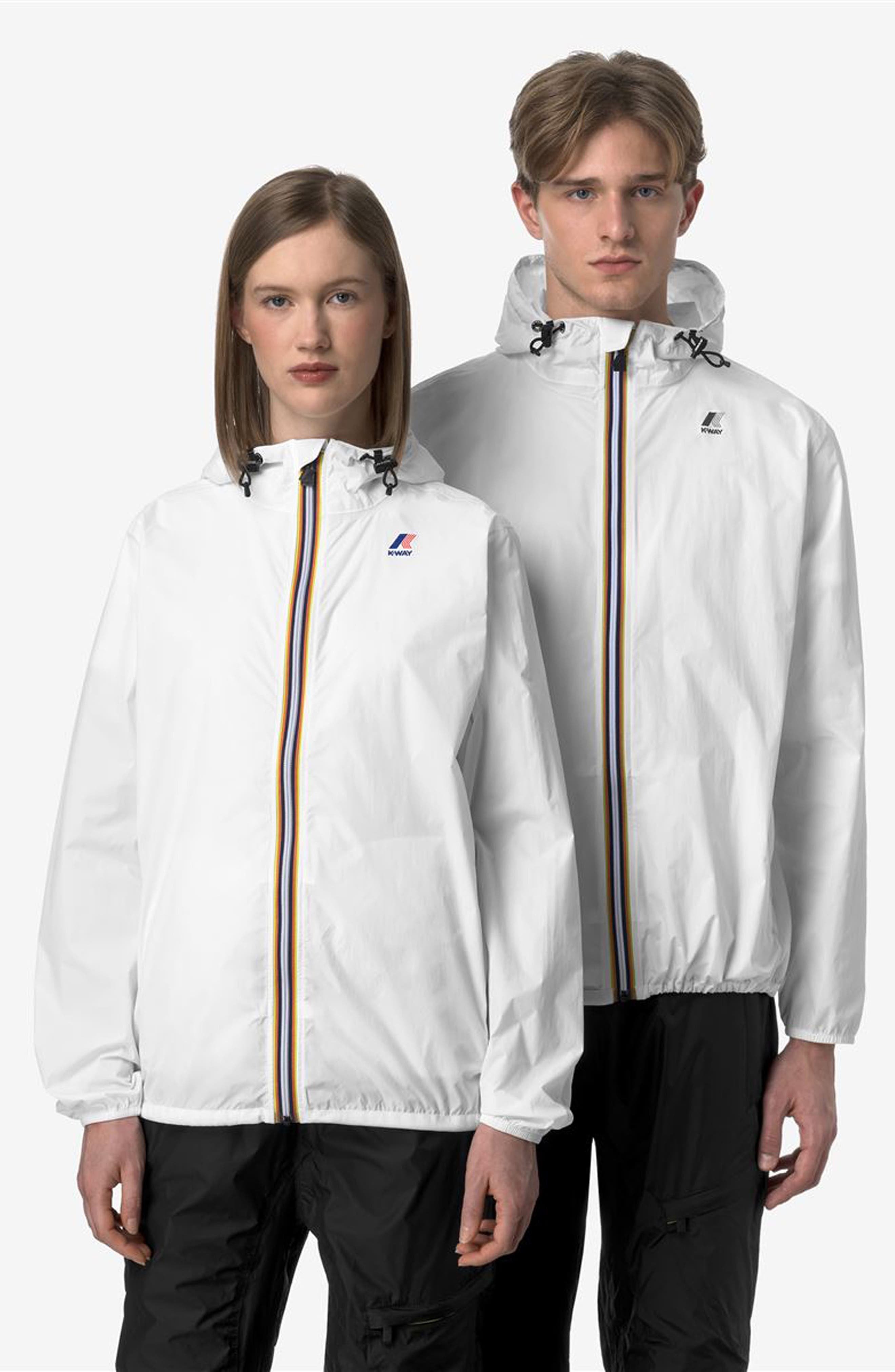 K-Way Le Vrai 4.0 Claude Water Repellent Jacket in White at Nordstrom - 6