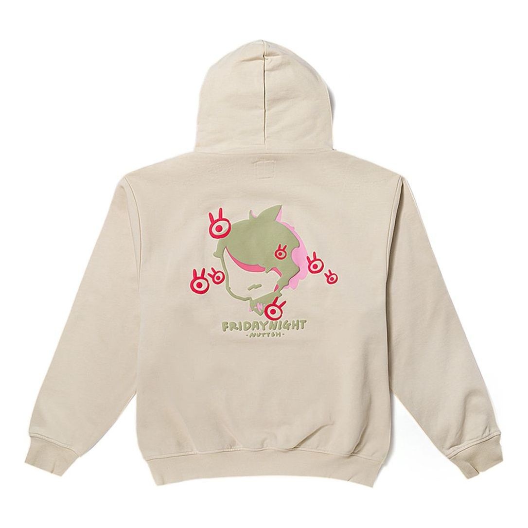 (WMNS) Vans x NUTTSH Friday Night Hoodie 'Beige' VN000H0E2N1 - 2