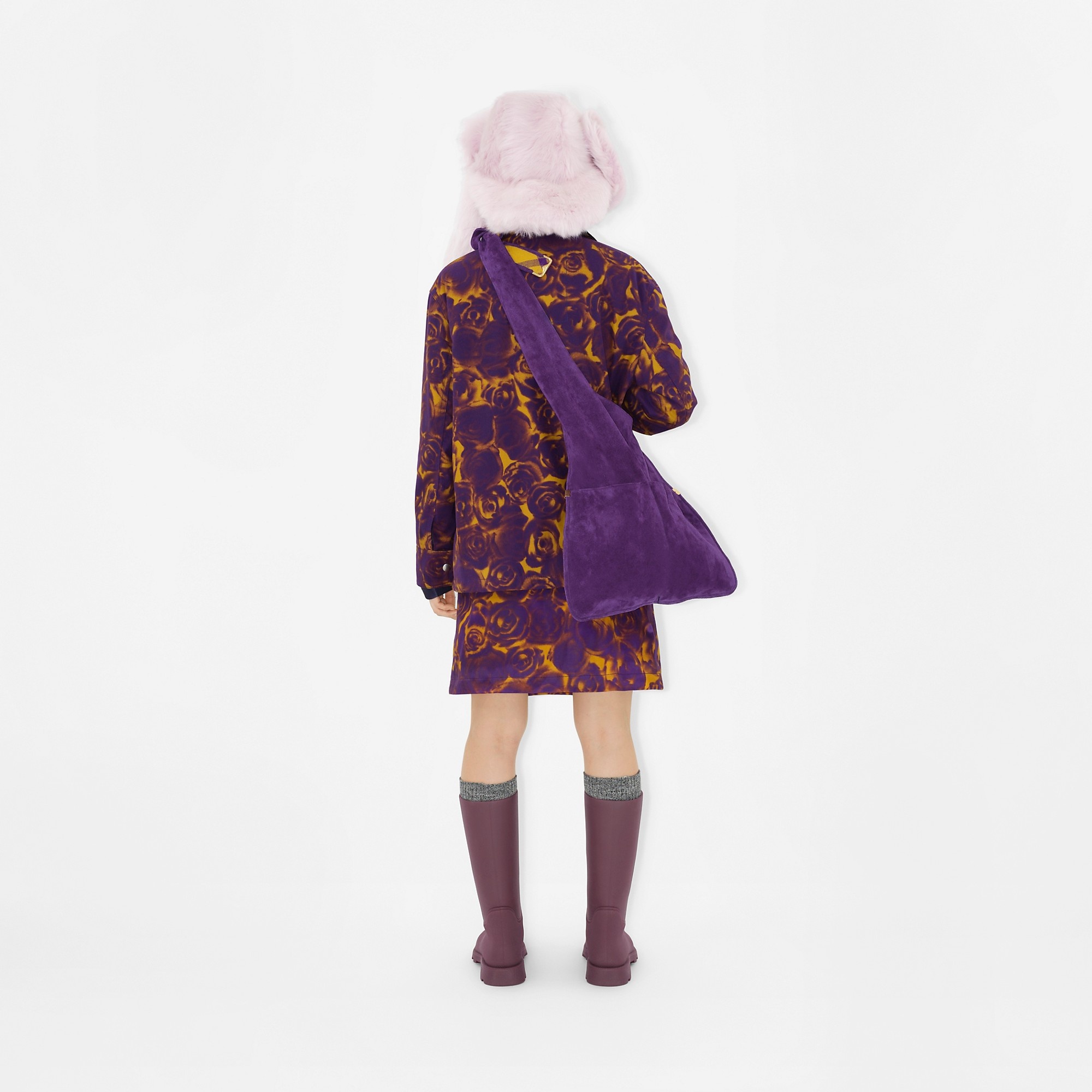 Rose Print Field Jacket - 4